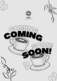 Cafe Coming Soon Flyer Image Preview