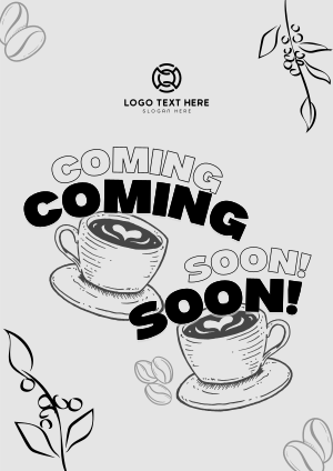 Cafe Coming Soon Flyer Image Preview