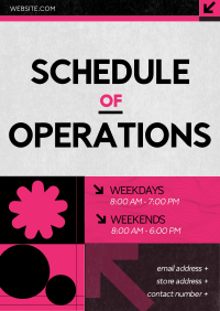 Brutalism Operating Hours Poster Preview