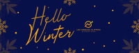 Snowy Winter Greeting Facebook cover Image Preview