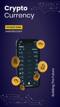 Cryptocurrency Investment Facebook story Image Preview