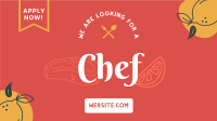 Restaurant Chef Recruitment Facebook Event Cover Design