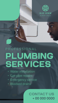 Plumbing Services Instagram Reel Image Preview