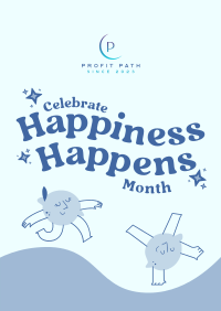 Celebrate Happiness Month Poster Image Preview