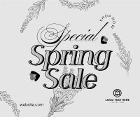 Special Spring Sale Facebook Post Design