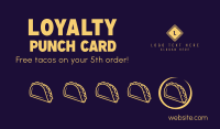 Tacos Loyalty Card Business Card Image Preview