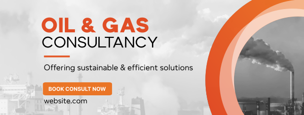 Oil and Gas Consultancy Facebook Cover Design Image Preview