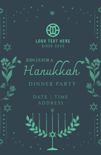 Hanukkah Lily Invitation Image Preview