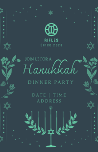 Hanukkah Lily Invitation Image Preview