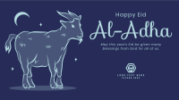 Eid Al Adha Goat Facebook Event Cover Design