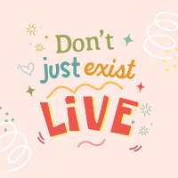 Live Positive Quote Instagram Post Preview