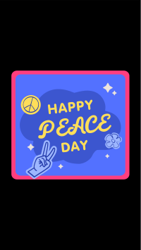 Peace Day Text Badge Facebook story Image Preview
