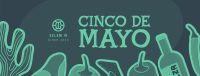 Fiery Cinco Mayo Facebook cover Image Preview