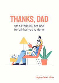 Thanks Dad For Everything Flyer Image Preview
