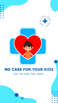 Care for your kids Facebook Story Design