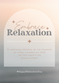 Embrace Relaxation Poster Design