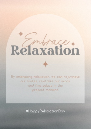 Embrace Relaxation Poster Image Preview