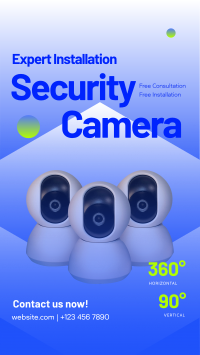 Security Camera Installation Instagram Reel Design