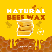 Naturally Made Beeswax Instagram Post Design