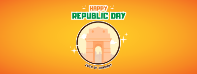 Happy Republic Day Facebook cover Image Preview