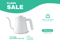 Stylish Electric Kettle Postcard Image Preview