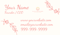 Fancy Flower Business Card Design