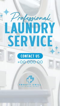 Professional Laundry Service Facebook Story Design