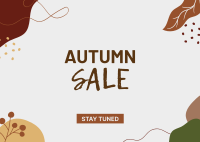 Autumn Sale Postcard Image Preview