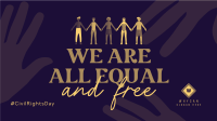 Civilians' Equality Facebook Event Cover Design