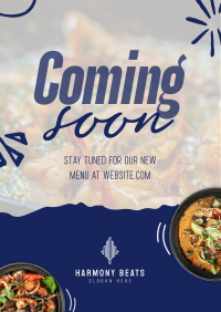 New Menu Coming Soon Flyer Image Preview