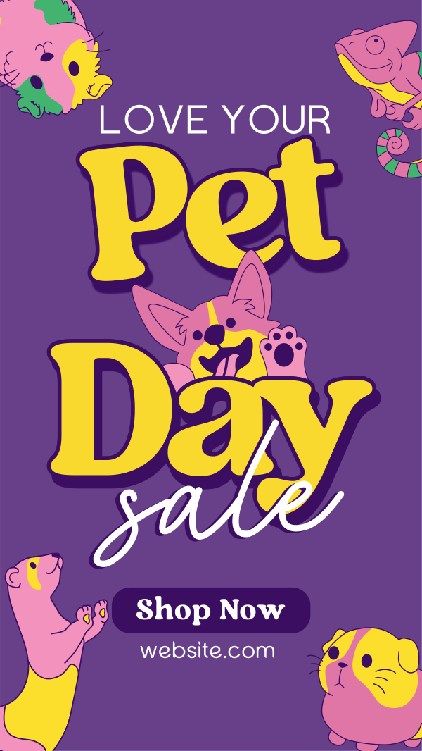 Pet Day Sale Instagram Story Design