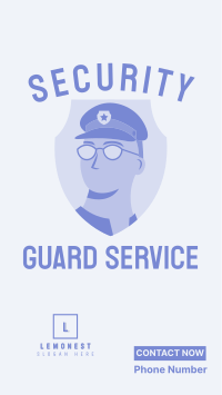 Security Guard Booking Instagram story Image Preview
