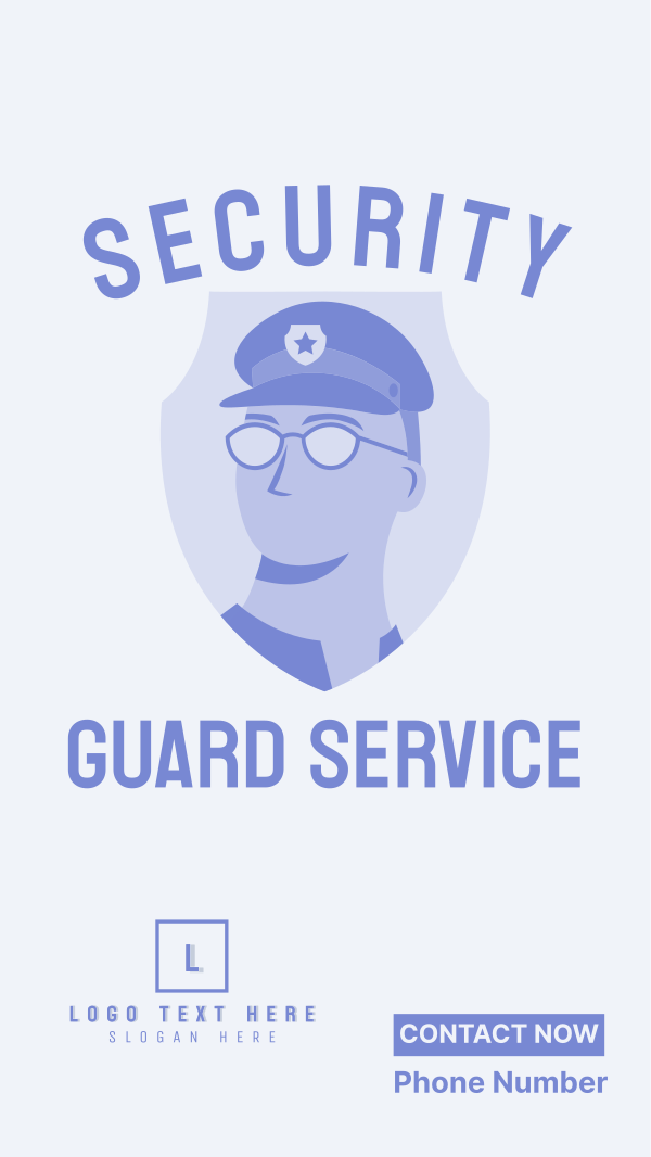 Security Guard Booking Instagram Story Design Image Preview