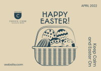 Easter Basket Postcard Image Preview