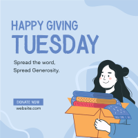 Spread Generosity Instagram Post Design