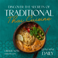 Thai Food Cuisine Instagram Post Preview