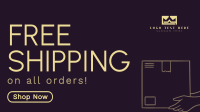 Minimalist Free Shipping Deals Animation Image Preview