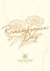 Remembrance Poppies Flyer Design