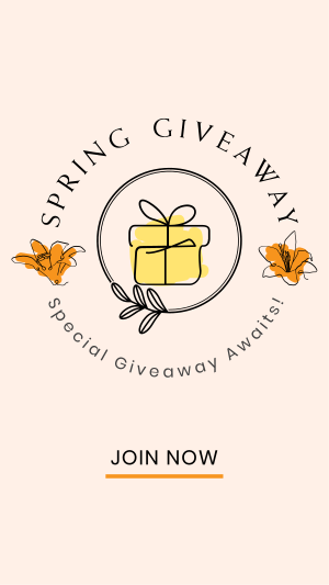 Spring Giveaway Facebook story Image Preview