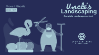Uncle's Landscaping Facebook Event Cover Design