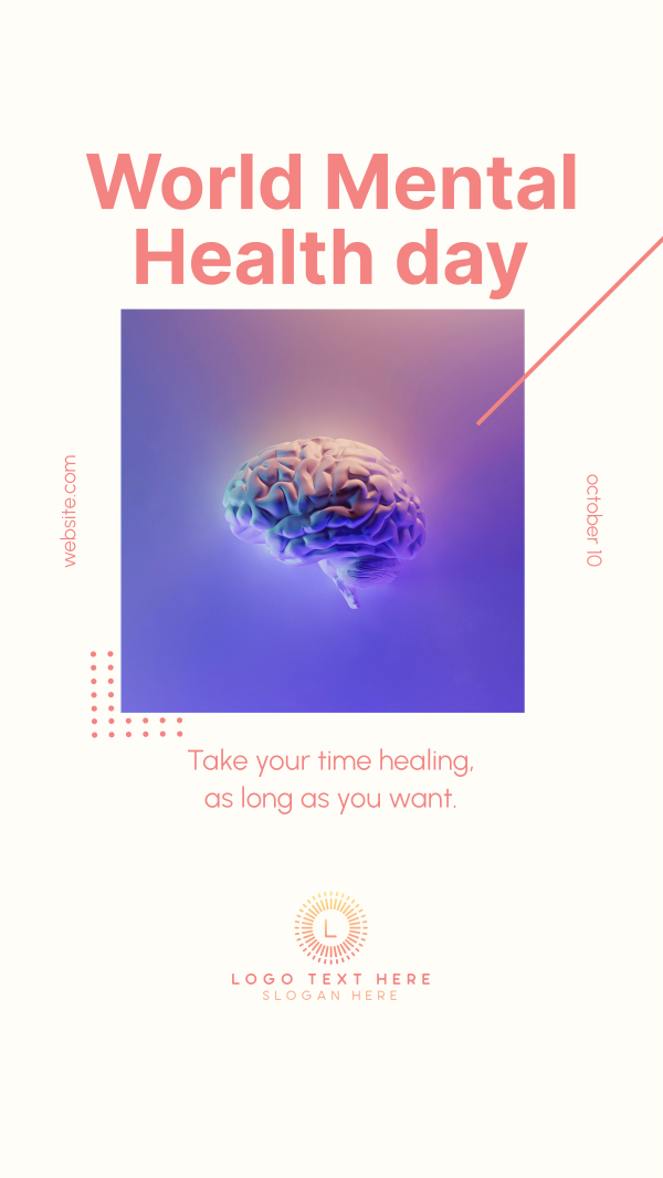 Mental Health Day Facebook Story Design Image Preview