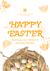 Easter Sunday Greeting Poster Design