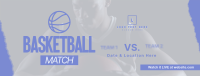 Upcoming Basketball Match Facebook Cover Preview