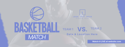 Upcoming Basketball Match Facebook cover Image Preview