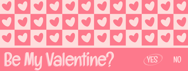Valentine Heart Tile Facebook Cover Design Image Preview