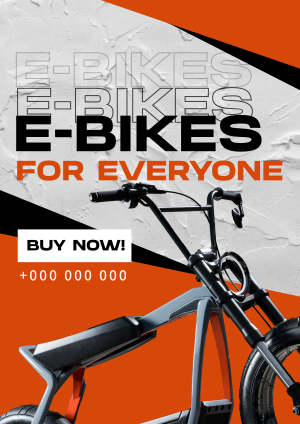 Minimalist E-bike  Flyer Image Preview