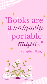 Book Magic Quote TikTok Video Image Preview