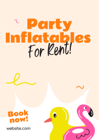 Party Inflatables Rentals Flyer Design