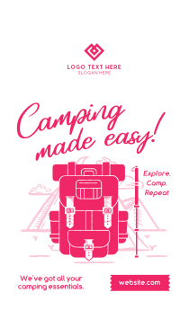 Camping made easy Instagram Story Design