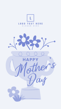 Mother's Day Trophy Greeting TikTok Video Design